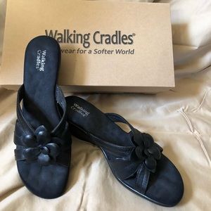 Comfy Black Sandals by Walking Cradles